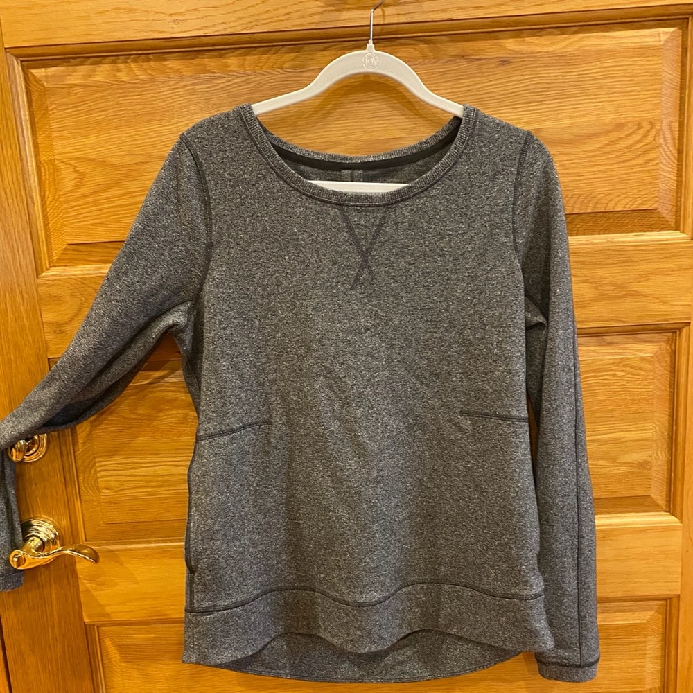 Lululemon heathered grey sweatshirt